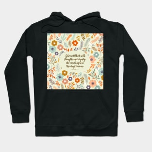 She is clothed in strength, Proverbs 31:75 Hoodie